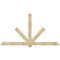 Ekena Millwork Kennewick Rough Sawn Timber Gable Bracket, Douglas Fir, 108"W x 58"H x 4"D x 6"F, 13/12 Pitch GBW108X58X0406KEN00RDF - alternate 1